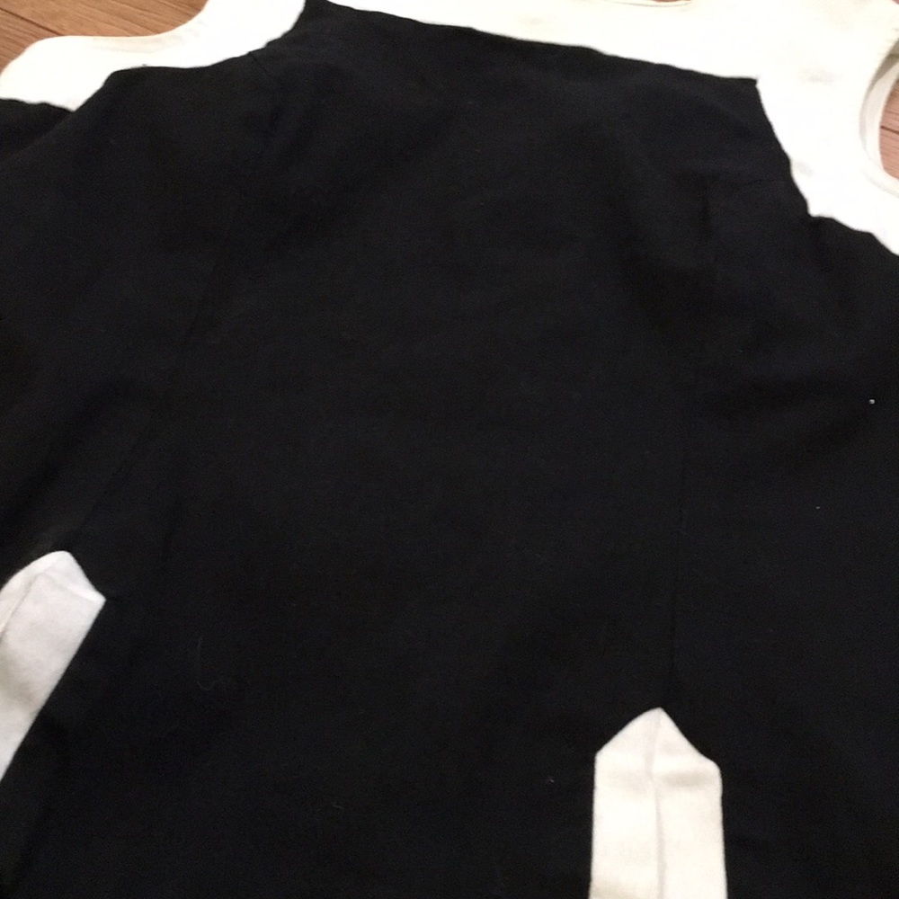 Black vintage  cotton pleated tank top 10 m - Picture 4 of 7